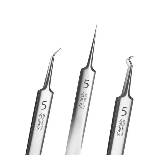 3-Piece High Precision Tweezer Set