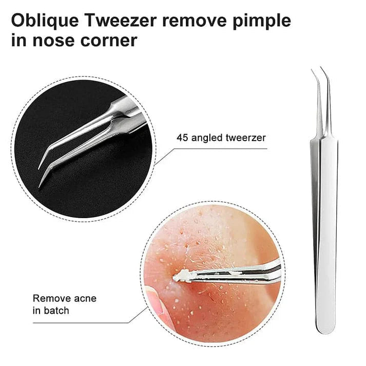 3-Piece High Precision Tweezer Set